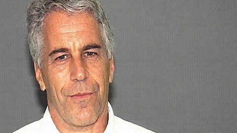 A Jeffrey Epstein mugshot. 