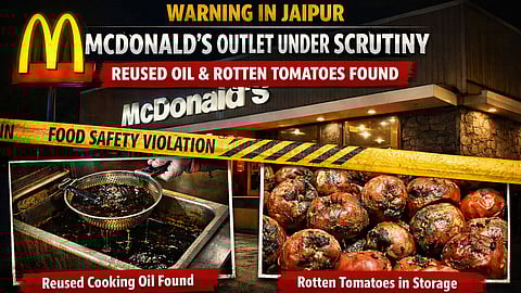 Depiction of McDonald’s Outlet using Reused Oil and Rotten Tomatoes