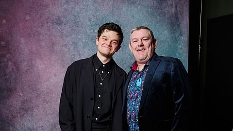 John Davidson and Robert Aramayo pictured together.