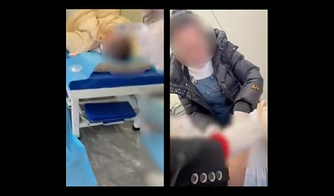 Screenshots from Webio post of bloodletting