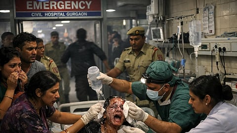 An image describing the civil hospital incident. 
