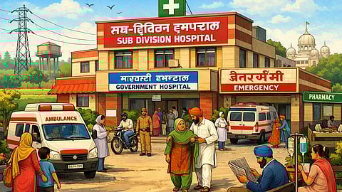 An AI image of the hospital.