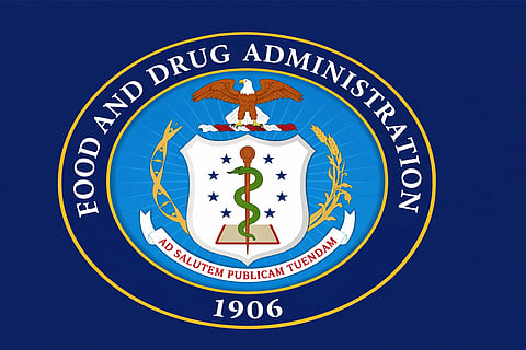 An FDA emblem and sign.  