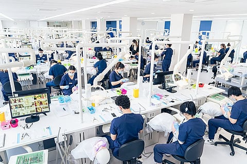 Dental teaching area in Clinical Services Building