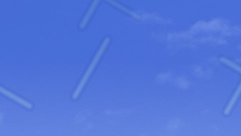 Eye floaters in a blue background.