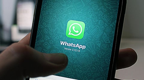 A WhatsApp app on phone.