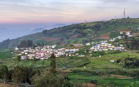 A hillside in Tamil Nadu.