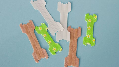 Nasal strips of different color. 