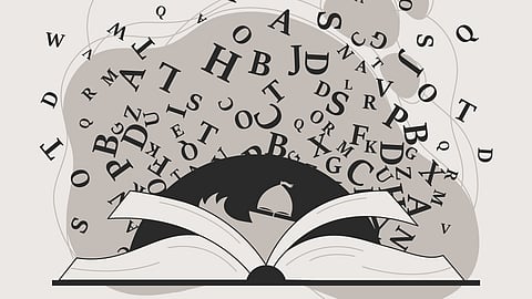 Hand drawn literature illustration