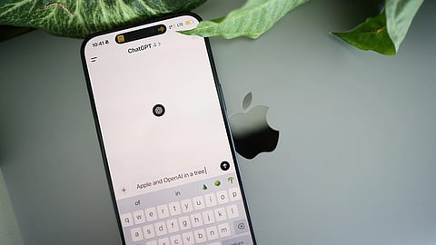 A mobile screen with ChatGPT on.