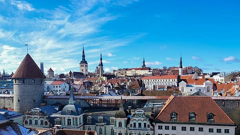 Skies and Buildings in Estonia