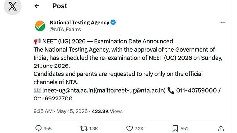 The National Testing Agency has rescheduled the NEET UG 2026 examination to June 21 following allegations of a paper leak.