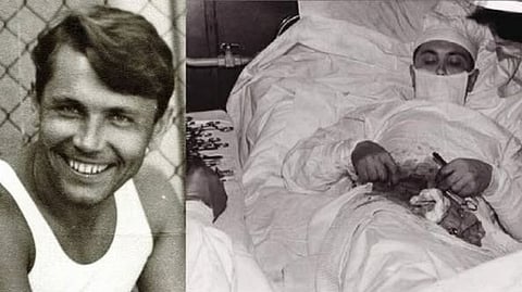 Antarctica, 1961: Dr. Leonid Rogozov had to remove his own appendix.
