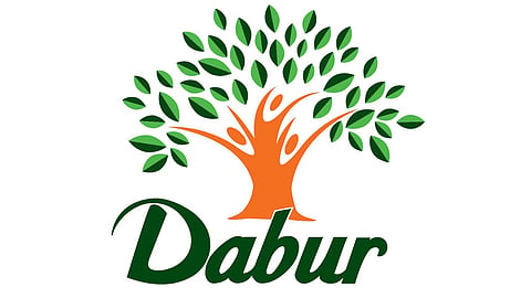 Dabur logo showing a stylized tree with green leaves and the company name below.