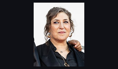 Mayim Bialik with cast and Crew Father Mother Sister Brother at the 2025 Venice Film Festival