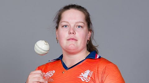 Cricketer Doctor Caroline de Lange Headshot for Dutch Team
