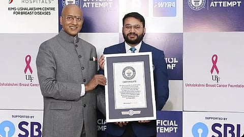 Dr. P. Raghu Ram, Hyderabad-based breast cancer surgeon and Guinness World Record holder for AI holographic lecture.