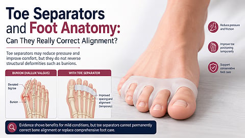 Toe separator 