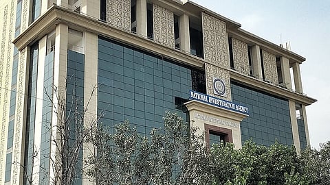 Exterior view of the National Investigation Agency (NIA) headquarters building in New Delhi.