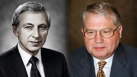 Robert Gallo (Left) and Luc Montagnier (Right) played pivotal roles in the discovery of HIV. Their contributions became the center of scientific dispute over patents, and global recognition.