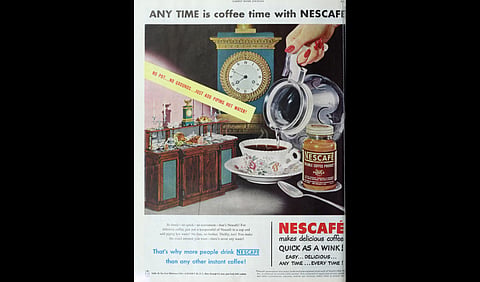Any time is coffee time with Nescafé, 1948