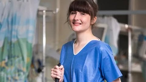 Alexandra Adams, the UK's first deaf-blind doctor, begins her medical career after more than a decade of training.