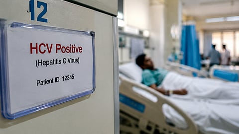 A patient's family has alleged that confidential Hepatitis C information was displayed above a hospital bed at LLRM Medical College, raising concerns over patient privacy.