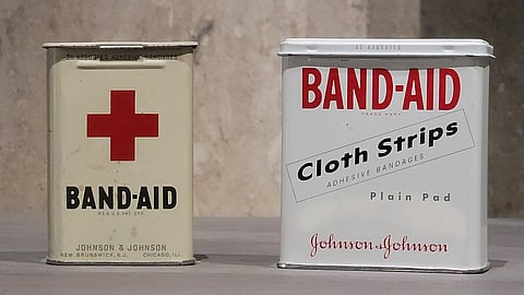 Band-Aid tins (1942, 1958) at the National Museum of American History