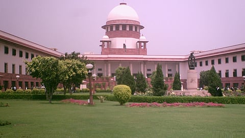 The Supreme Court of India building with its iconic dome.