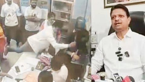 Shiv Sena corporator Ramesh Mhatre in the Thane doctor assault case.