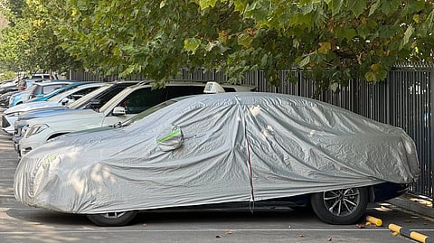 Representative image of parked vehicles.
