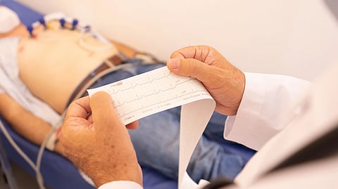 patient during a procedure in hospital