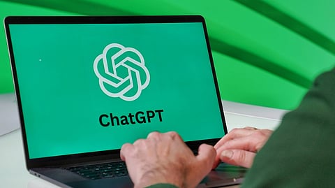 A man using ChatGPT