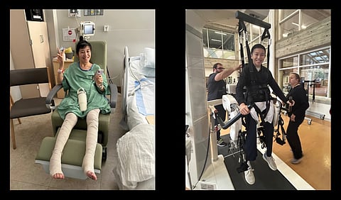 Dr. Shirlee Xie recovering from her accident