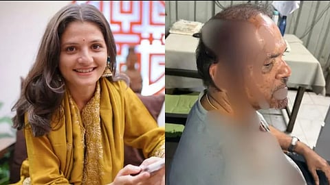 Picture of actress Divya Shinde and retired doctor, Dr. Vidyadhar Gaikwad