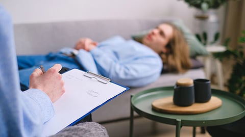Patient receiving counseling treatment