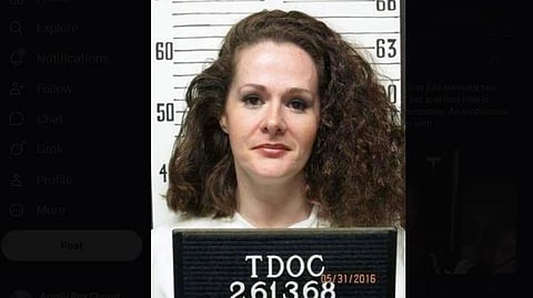 Christa Pike with Prison Picture.
