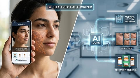 Mobile app scanning patient's face