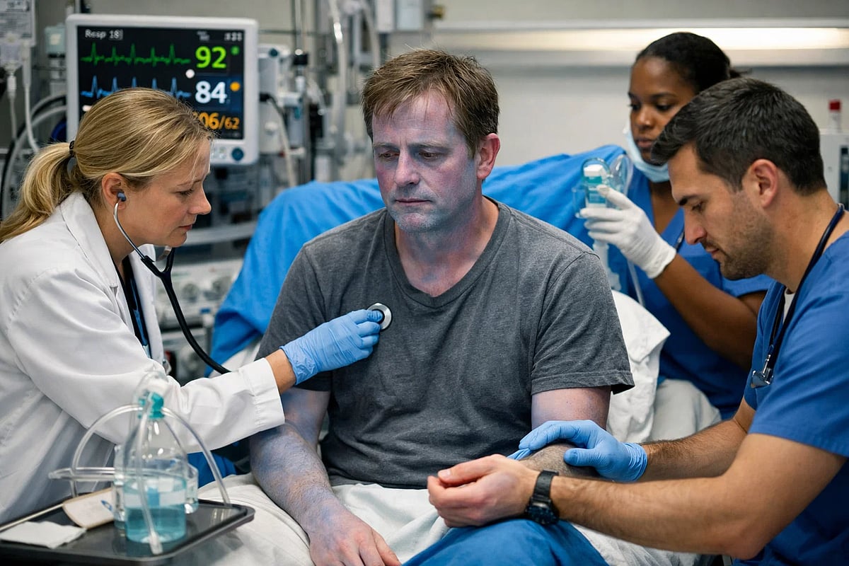 Man Turns Blue, Hospital Visit Reveals Bedsheet Dye as the Cause