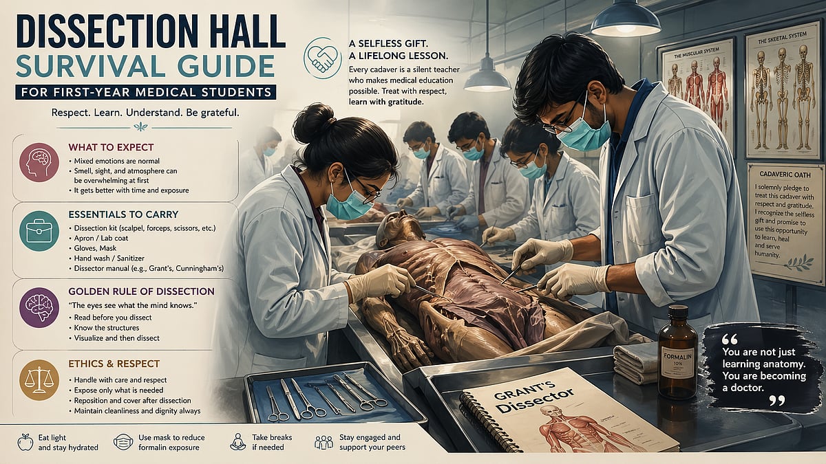 Dissection Bench Flyer Examples Dissection Hall Survival Guide for First-Year Medical Students