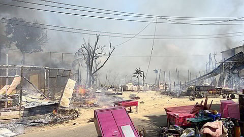 সাজেক ভ্যালিতে ভয়াবহ অগ্নিকাণ্ডে পুড়ে ছাই ১৫০টি রিসোর্ট, দোকান ও বসতঘর