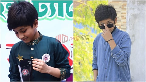 আলো ছড়ানো এক বিস্ময় বালক : শিশু শিল্পী দিহান