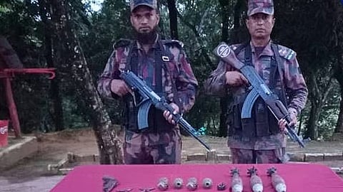 টেকনাফের জঙ্গলে মিলল পিস্তল, মর্টার শেল, গ্রেনেড ও গুলি
