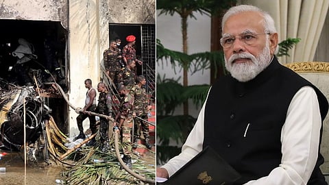 ঢাকায় বিমান দুর্ঘটনা: গভীর শোক মোদির, সহায়তার বার্তা