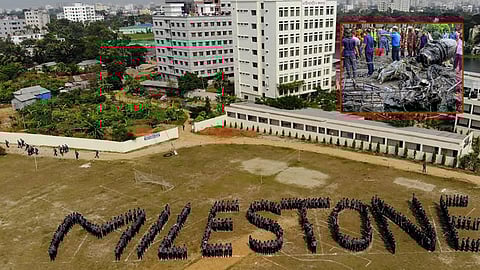 ৬ দফা দাবিতে মাইলস্টোন কলেজ শিক্ষার্থীদের আন্দোলনের ডাক