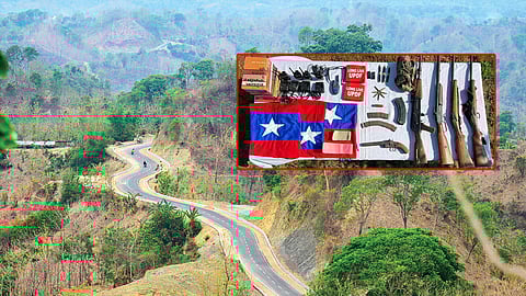 ইউপিডিএফ’র আস্তানায় সেনাবাহিনীর অভিযান, একে-৪৭সহ অস্ত্র উদ্ধার