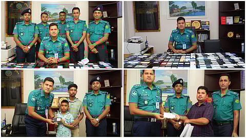 হারিয়ে যাওয়া ১৬০টি মোবাইল ফোন উদ্ধার করে প্রকৃত মালিকদেরকে বুঝিয়ে দিলো ডিএমপি