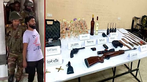 কোচিং সেন্টার থেকে অস্ত্র-বিস্ফোরক ও তৈরির সরঞ্জাম উদ্ধার, পরিচালকসহ আটক ৩