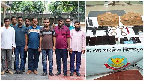 ডিবি পরিচয়ে সংঘবদ্ধ ডাকাত দলের সাত সদস্য গ্রেফতার; গাড়িসহ ডাকাতি কাজে ব্যবহৃত নানা সরঞ্জাম উদ্ধার