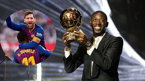 ব্যালন ডি’অর জয়ী ডেম্বেলেকে মেসির অভিনন্দন